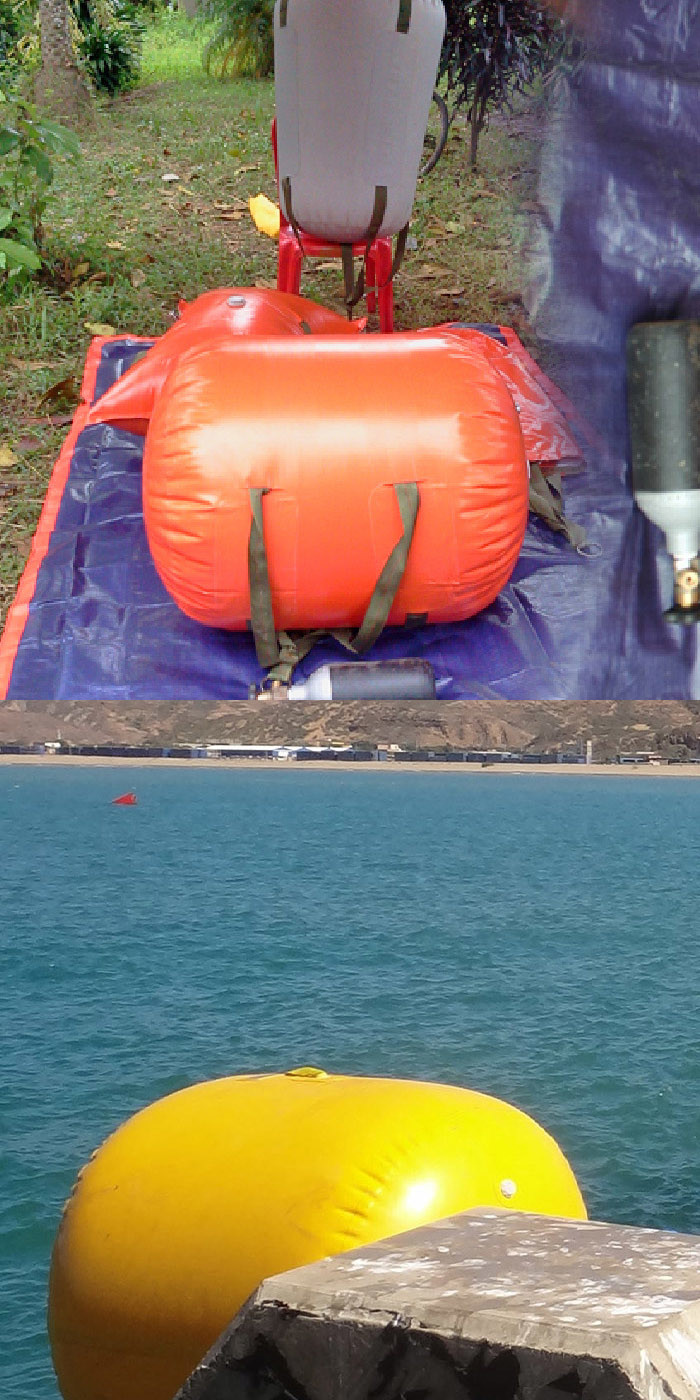 Floating Professional Boat Air Bags Marine Salvage Underwater Air Lifting Bags