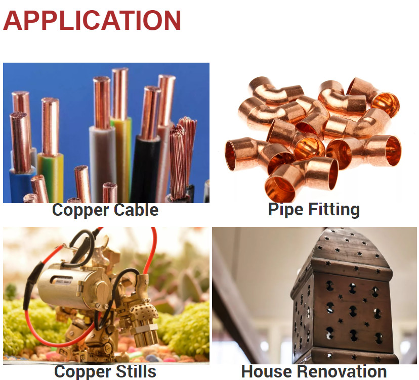 C10400 C10500 C10700 EN H62 H65 H68 Metal Seamless Tube straight pipe /Copper Pipe OD 1/2" 3/4" Copper Round Tubes