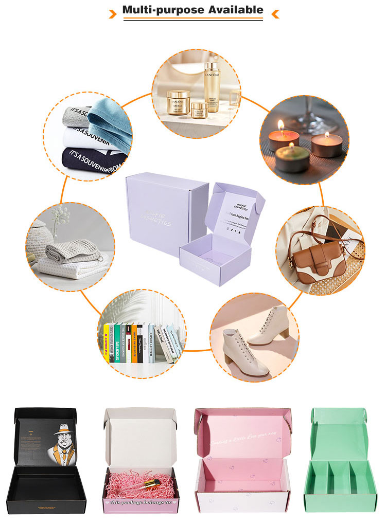 Collapsible Paper Mailer Box Lightweight , Reusable Scarf Packaging Box