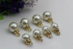 High-grade handmade jewelry accessories zinc alloy gold metal rhinestone pearl