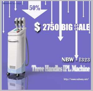 China Huge sale Quick treatment Three handles IPL hair removal beauty equipment wholesale