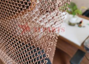 China Colorful Stainless Steel Wire Chain Mesh Curtains For For Fireplace Partition wholesale