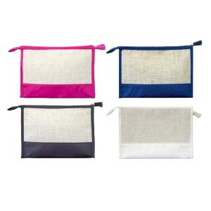 China Linen cosmetic pouch wholesale
