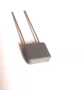 China Multifunctional 0.01 Uf Polyester Film Capacitor Anti Insulation wholesale