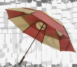 China Portable Collapsible Golf Umbrella , Double Vented Patio Umbrella EVA Foam Hanlde wholesale