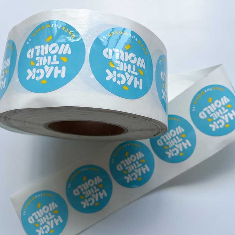 Rolled Bottle Label Sticker Printing Custom Vinyl Adhesive Label