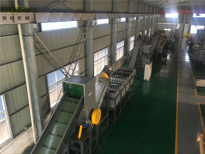 300-1000kg/H Agricultural Film Recycling Machine HDPE Pelletizing