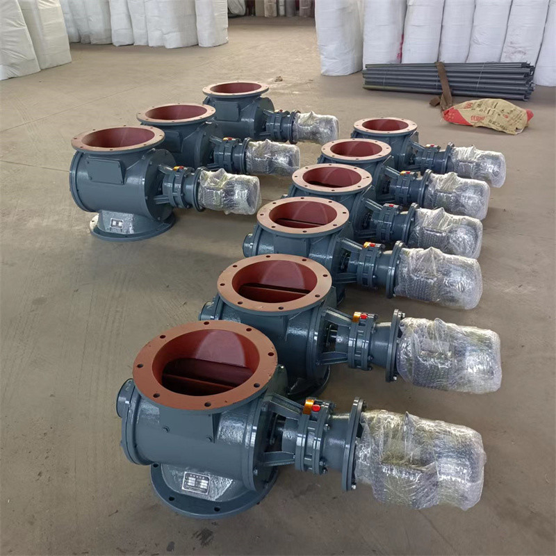 Star Shaped Unloader Machine Rotating Discharge Valve Electric Ash Discharge Valve