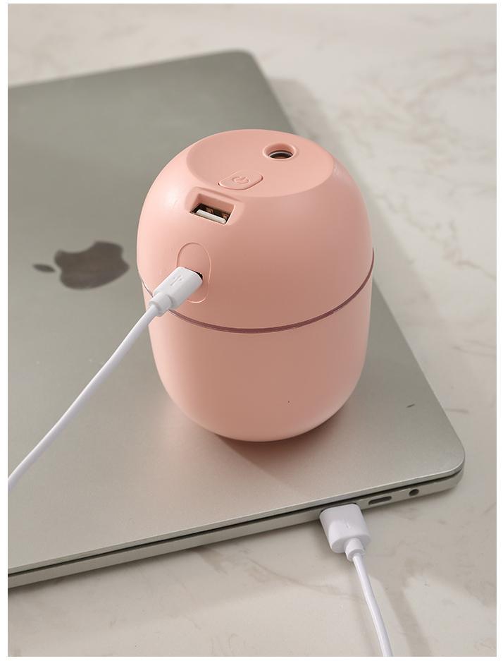 USB RGB Light Mini Car Water Drop Desktop Aromatherapy Air Humidifier for Household