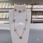 CE Engagement Stainless Steel Jewelry Set White Fritillary Plum Necklace