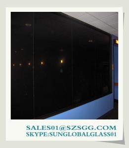 China High quality 12mm black coated glass for windows wholesale