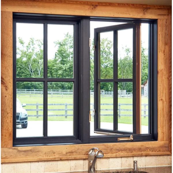 Modern Design Style Low-E Soundproof Casement Windows For Customization