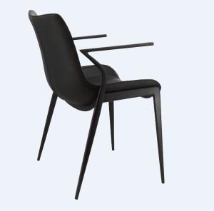 China Coffee Shop Elastic Cushion 68.5cm Ergonomic Arm Chair wholesale