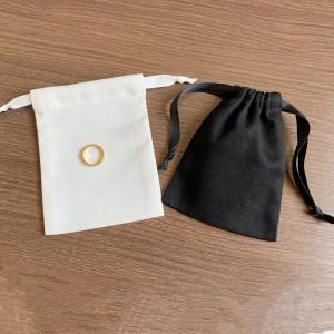 China OEM CMYK Print Drawstring Jewelry Pouch With Cotton Ribbon wholesale