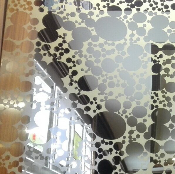304 316 201 Stainless Steel Mirror Etching Decoration Sheets Manufacturer In