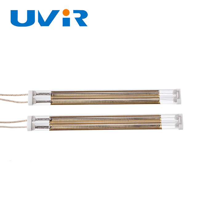 UVIR Medium Wave Infrared Lamp , CE ROHS Quartz Tube Infrared Heaters