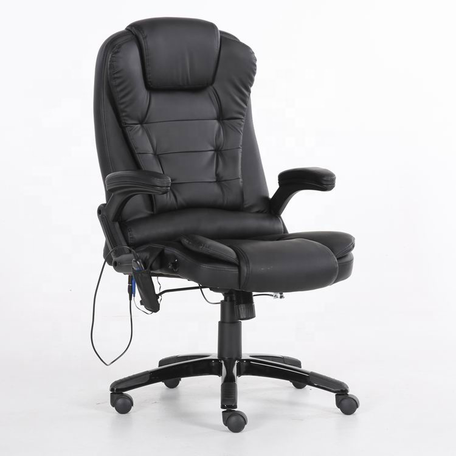 Commercial Furniture Classic Boss Office Chair with Massage Footrest in PU Leather