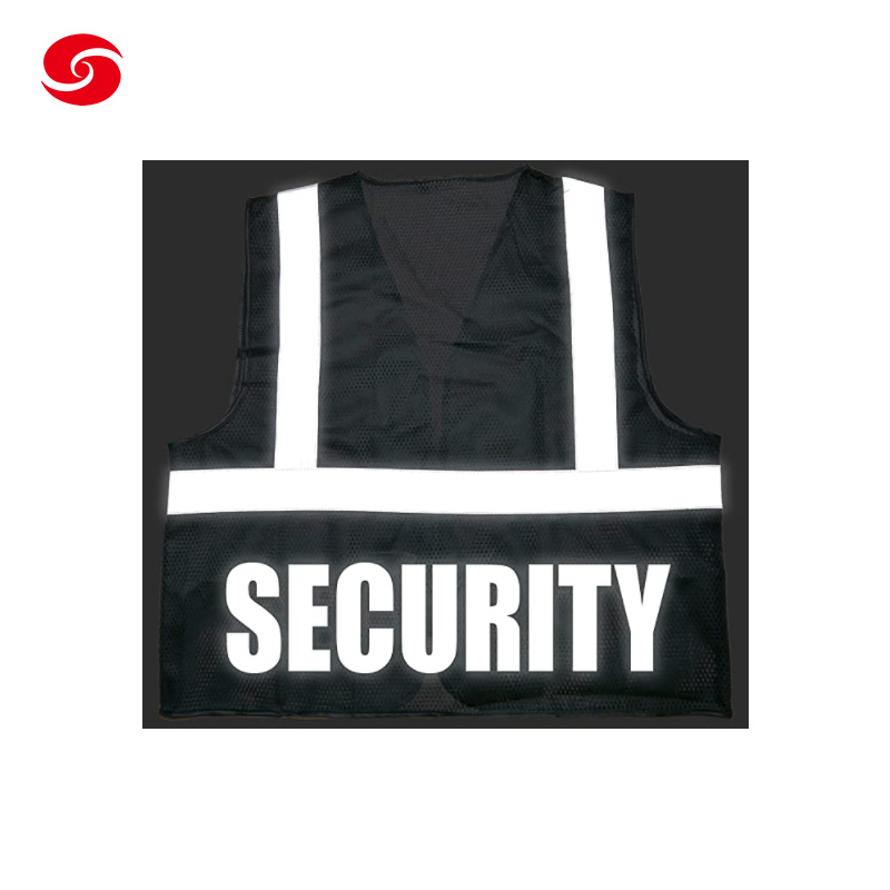 Reflective Vest Jacket Strip Fabric Construction Security Safety Vest High Visibility