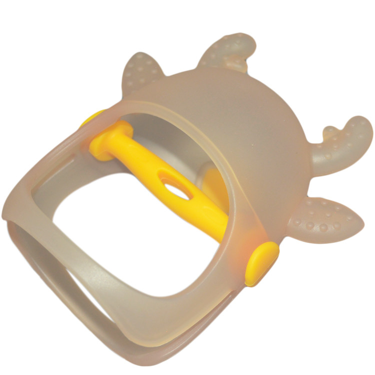 Dinnerware Type Silicone Baby Teether Non Toxic Smooth Surface