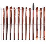 lWholesale 22 Pieces Brown Color Makeup Brushes Fan Brush Best Make up Brushes