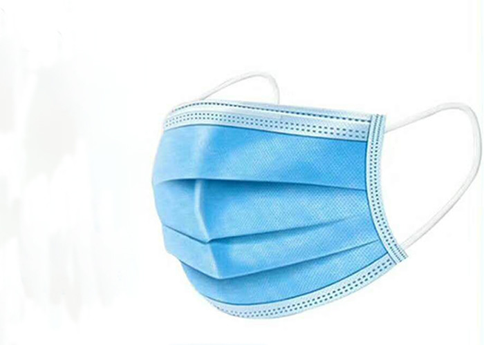 Dust Proof Non Woven Face Mask 3 Ply Antibacterial Hospital Mouth Mask