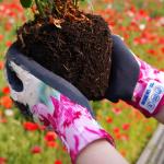 Butterfly Digital Print Garden Work Gloves With Tpr Impact Protection And