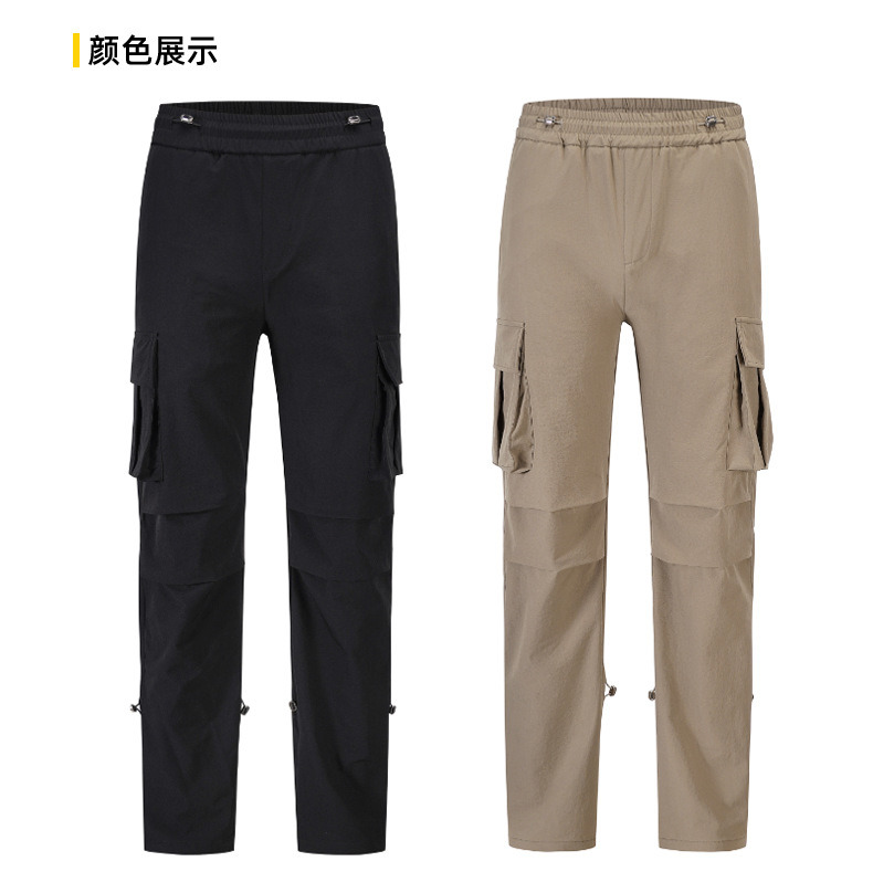 Tactical Cargo Pants Men&prime;s Multiple Pockets Trousers Work Outdoor Techwear Hiking Pantalons Celana Pria Casual