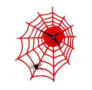 China Fashion Cobweb Design Acrylic Art Contemporary Wall Clocks SH-15 wholesale