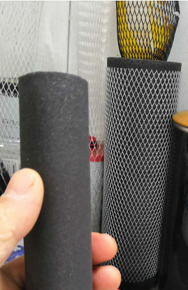 Mesh Protective Netting Sleeve High Flexibility 5-150mm Width For Carbon Rod Filter