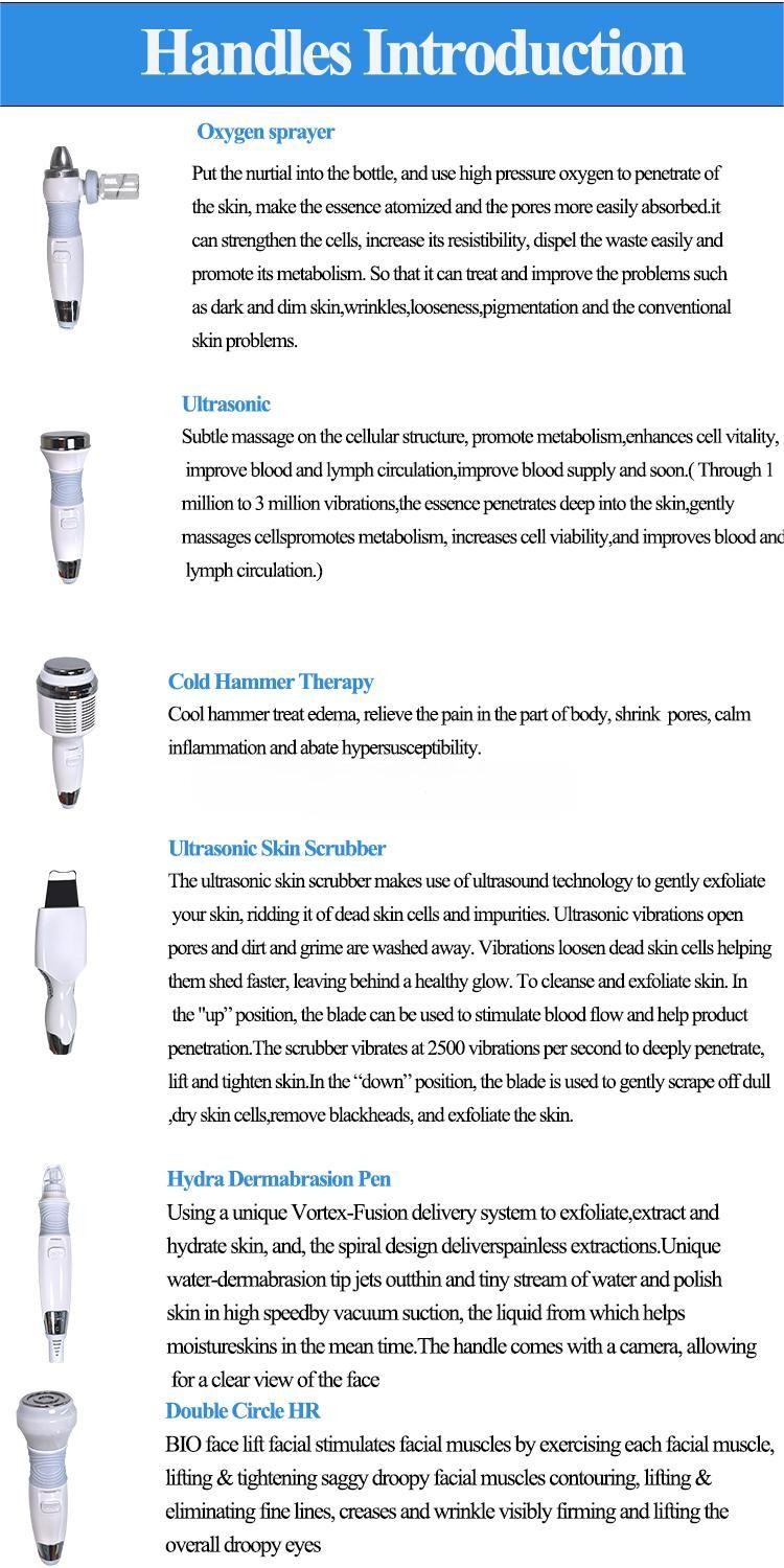 6 In 1 Hydra Beauty Machine Hydrodermabrasion Facial Cleaning Salon Equipment