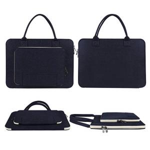 China Ultrabook Notebook Computer Carrying Case , Navy Blue Laptop Travel Bag wholesale