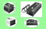 Black Sealed Lead Acid Battery Charger 48V 30A Max 58.8V CC CV CE RoHS Certified