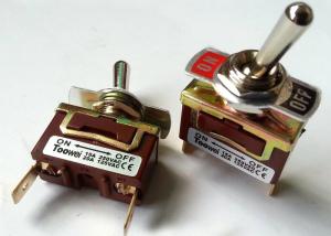 China Heavy Duty 2PINS ON OFF 20A 125VAC magnetic guarded DPDT toggle switch wholesale