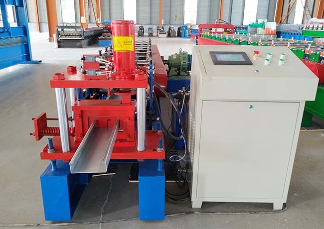 Galvanized C Channel Roll Forming Machine Fully Automatic Hydraulic Drive Power 22 KW