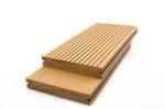 Olive Green Cracking Prevention Solid Floor Deck Outdoor Anti Slip Wpc Plank