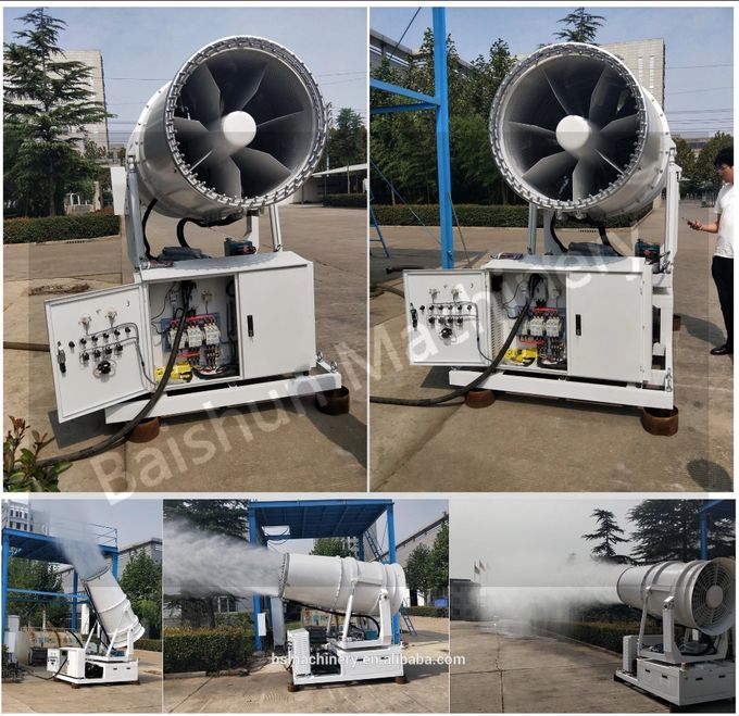 Construction dust control fog cannon water mist machine for pasture