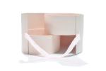 Luxury Pink Flower 1500gsm Paper Tube Packaging Boxes With Lid