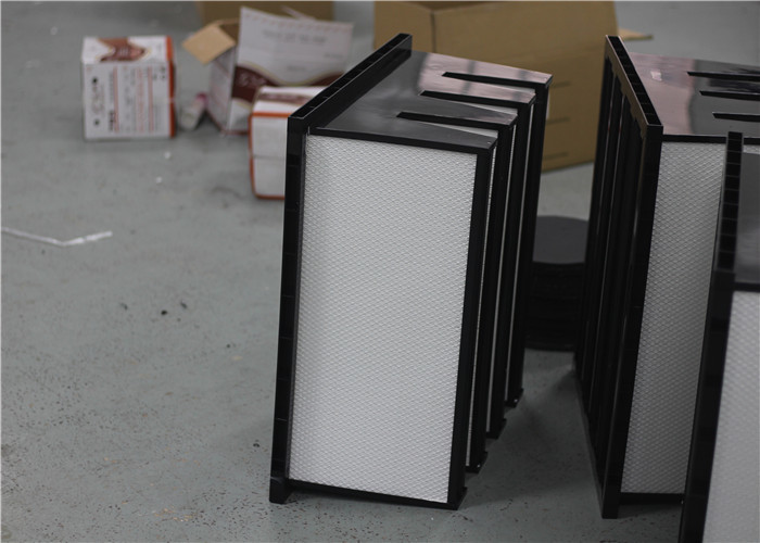 Custom V Bank Shape Industrial Hepa Filter High Dust Holding Capacity