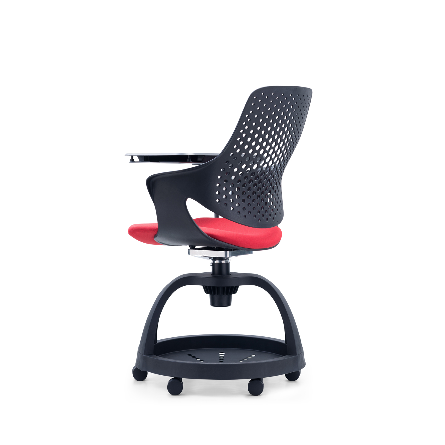 ODM Design Modern Plastic Student Chair with Adjustable Height and Writing Pad Storage