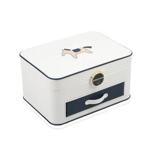 China Natpak Pearl White Black Jewelry Cases Small Boxes For Jewelry wholesale