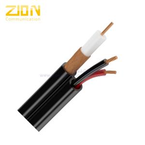 China Bare Copper RG59 Siamese Coax Cable With 2×0.75mm2 wholesale