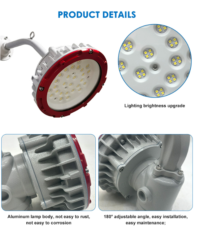 Aluminum Explosive Lighting Explosion Proof Led Flood Light 50W 60W 70W