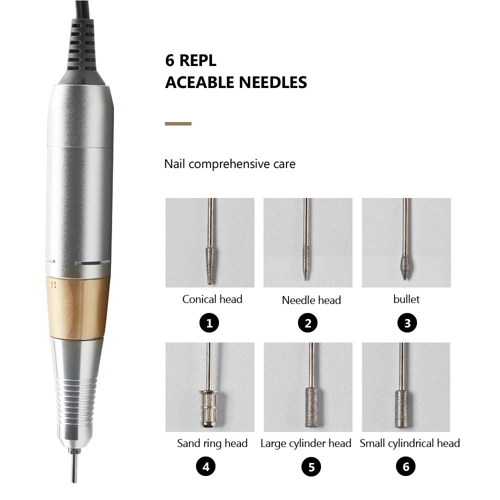 Colorful Electric Nail Drill Machine High Speed Fast Polishing With Head Lock