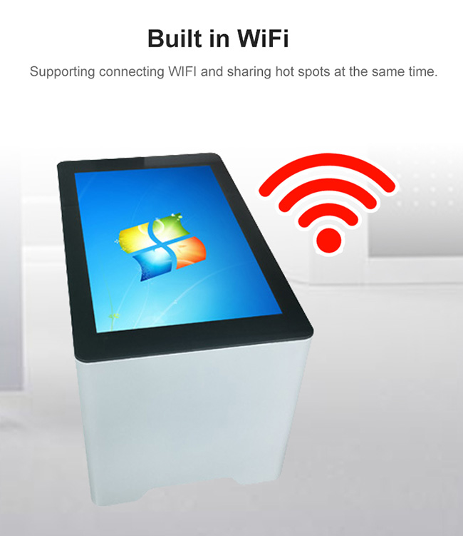 Advertising Kiosks Hd Videos Smart Touch Screen Coffee Table With Capacitive Multi-Touch 