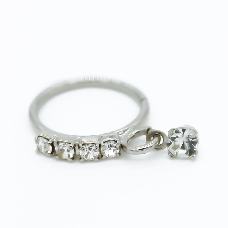 Indian Nose Rings Dangling Nose Piercing Jewelry Round Water Drop Shaped