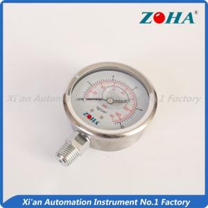China Glycerin Filled Stainless Steel Pressure Gauge For Metallurgical Industry wholesale