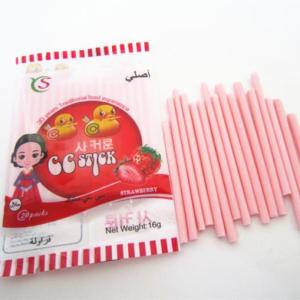 China ISO 22000 16 Grams CC Stick Candy Strawberry Flavor wholesale