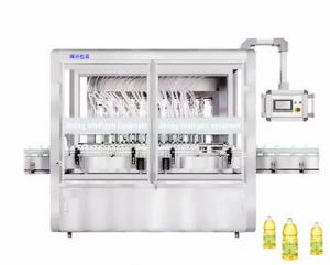 China Full Automatic Liquid Oil Auto Bottle Filling Machine Label Sealing Machine wholesale