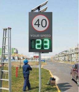 China IP65 Waterproof Solar Powered Radar LED Speed Limit Sign Speed Traffic Radar Signs wholesale
