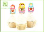 Customized Design Disney Princess Cupcake Toppers Picks 9 / 12cm Length